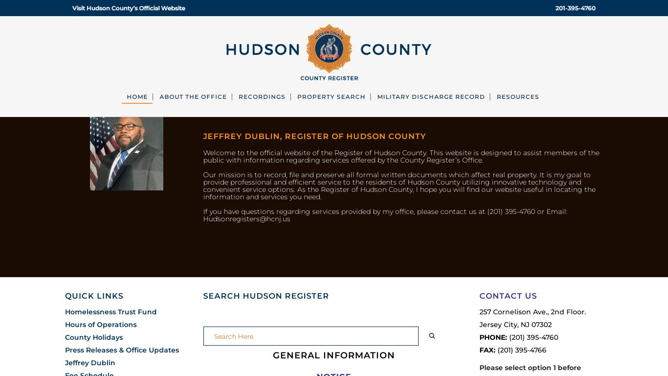 Hudson County Register Office NJ | Online Property Search